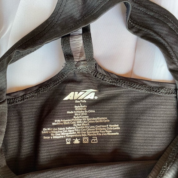 AVIA - Black Workout Tank Top - Picture 3 of 3